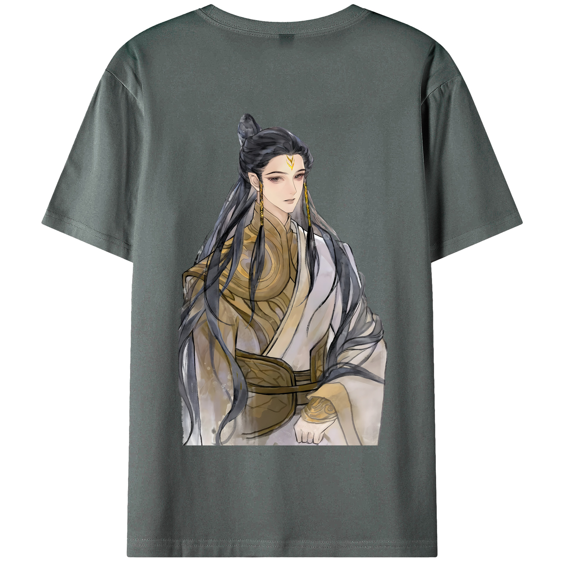 （画像用） Ne Zha 2 ナタ 魔童の大暴れ 綿100％半袖Tシャツ（背面プリント）